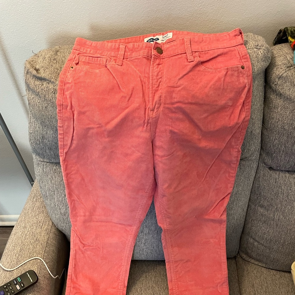 Pink corduroy pants